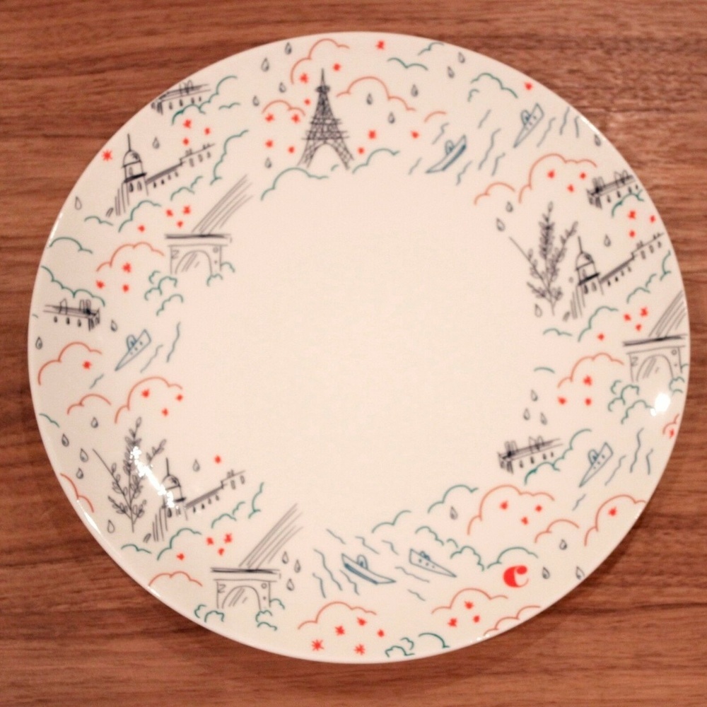 CACHAREL Paris Sketch Theme DINNER  PLATE